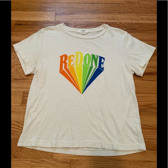 Re/Done Tops - REDONE Rainbow Shirt